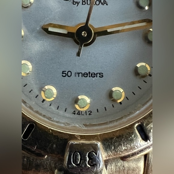 Caravelle by Bulova Ladies Watch Gold Tone Bracelet Pearl Dial Luminous Markers main image 6